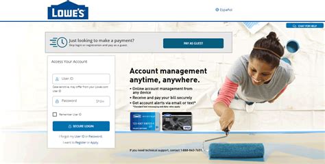 Lowes syf com login - Payment Security. P.O. Box 740237. Atlanta, GA 30374-0237. Retention. Using your browser, you should print or download a copy of this consent, any applicable Account agreement, a Payment Security agreement (if elected), and any other electronic communication that is important to you for your records. Payments.